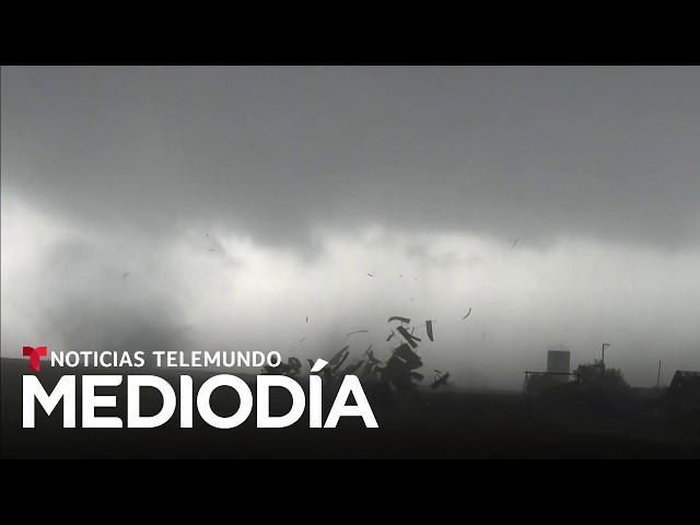 El mal tiempo causa tornados en Kansas, mientras en Texas las lluvias continuan | Noticias Telemundo