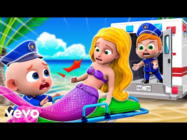Little Police Rescue Mermaid 🧜‍♀️👮 Police Cartoon 👮🚔 Baby Police Song & Kids Songs #PIBLittle