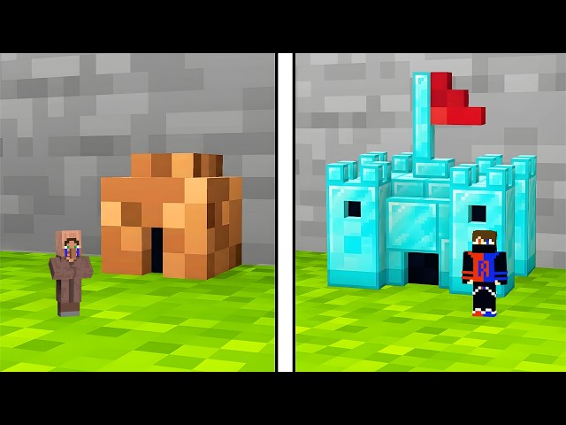 NOOB vs PRO Mini House Build Battle in Minecraft
