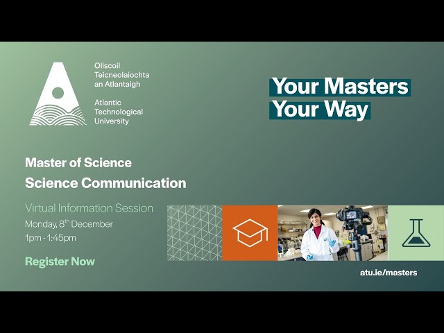 Webinar MSc Science Communication