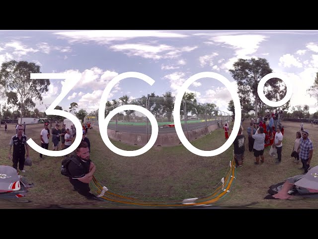 360° VIDEO - 2016 Formula 1 Australian Grand Prix Trackside Between Turn 5a & 7
