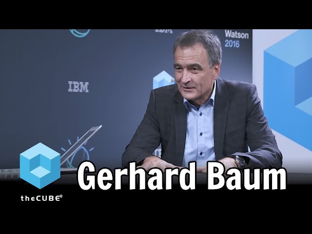 Gerhard Baum, Schaeffler Group - World of Watson 2016 - #ibmwow - #theCUBE