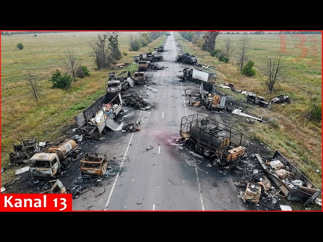 Video of Russian military equipment destroyed by Ukraine’s middle-strike drones