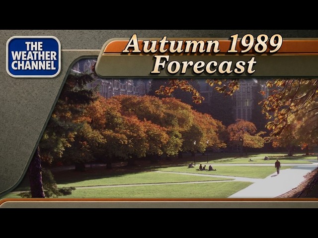 AUTUMN WEATHER CHANNEL VAPORWAVE 1989 // Nostalgic Vaporwave & VHS Aesthetics