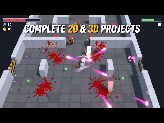 Unity 6 Game Development Beginner 2D and 3D | Full Mini Projects