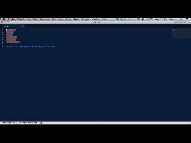 Lua Programming Tutorial #9: Comments