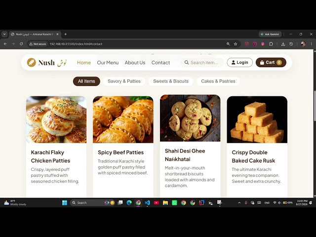 Responsive Bakery Website Using HTML, CSS & JavaScript | Modern Web Design Project