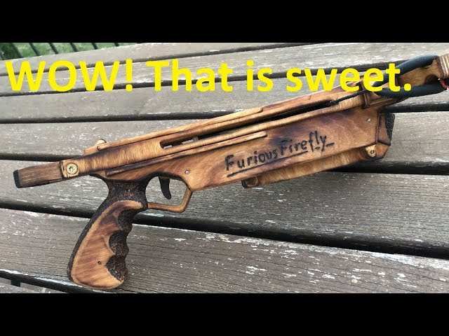 "Furious Firefly" - Home Made Rubber Crossbow ROCKS!