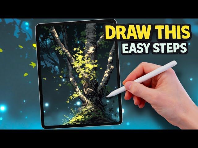 Draw a Magical Glowing Forest in Procreate | Step-by-Step Tutorial