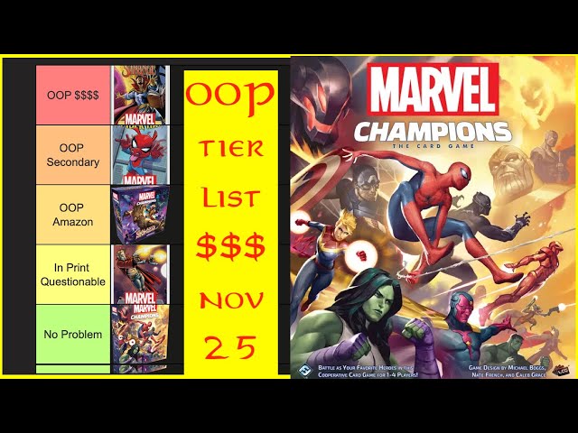 Marvel Champions OOP $$$  Buyers Guide