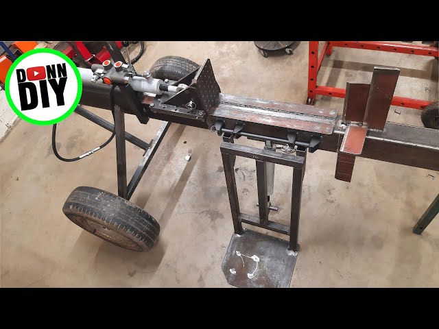 Hydraulic Log Splitter BUILD Part 3 - Log Loader & Four Way Wedge
