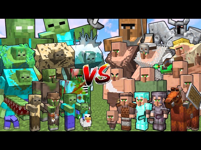 What Minecraft Zombie can Defeat the Most Villagers in a Row?