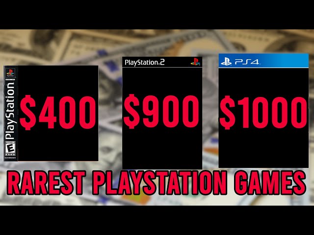 The RAREST PlayStation Games of all time (PSX-PS4)