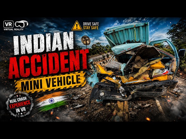 360° VR Analysis of a Simulated Indian Mini Vehicle Collision | 8K Road Safety Experience |