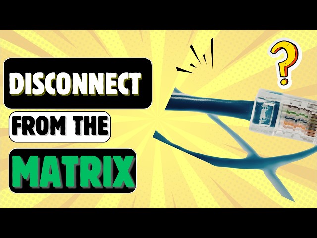 Disconnect from the 3D Matrix