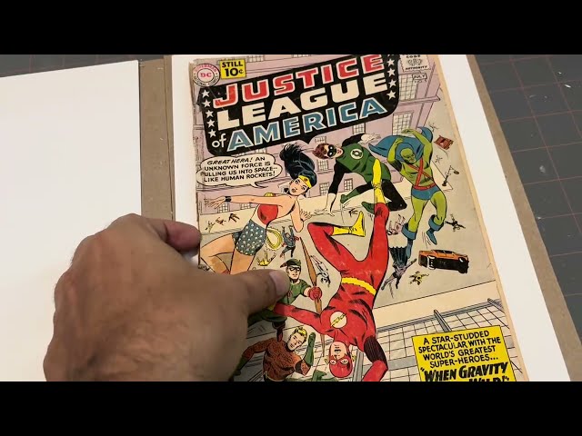 Major Failure Soaking & Conserving this Silver-Age JLA 5 Comic. Was it the Tape Residue? 🥲