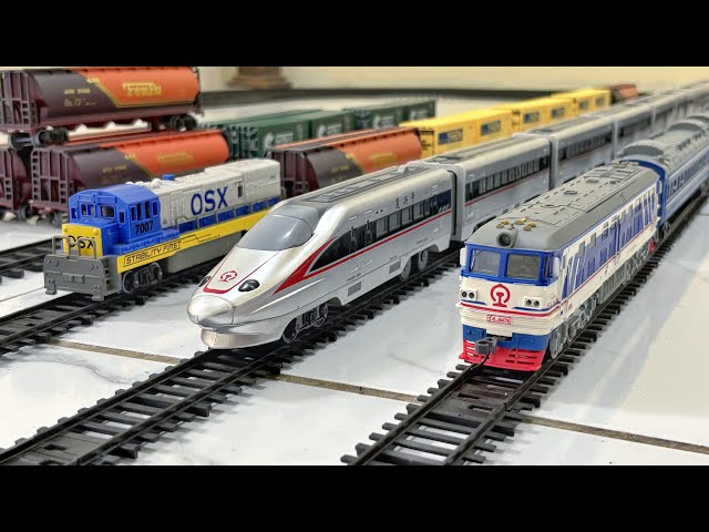 Modern Model Train Action! OSX Diesel Meets High-Speed Train | Realistic Miniature Railway