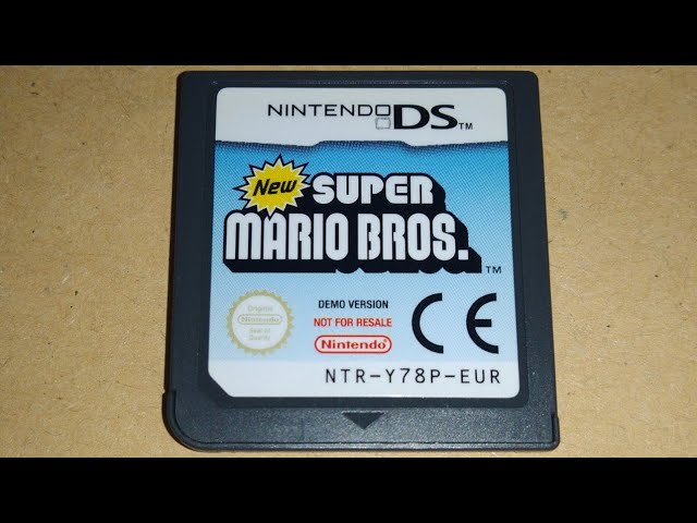 New Super Mario Bros. (DS) - NFR (Not For Resale) Demo Kiosk Version (EUR) [2nd, 2009 Ver.]