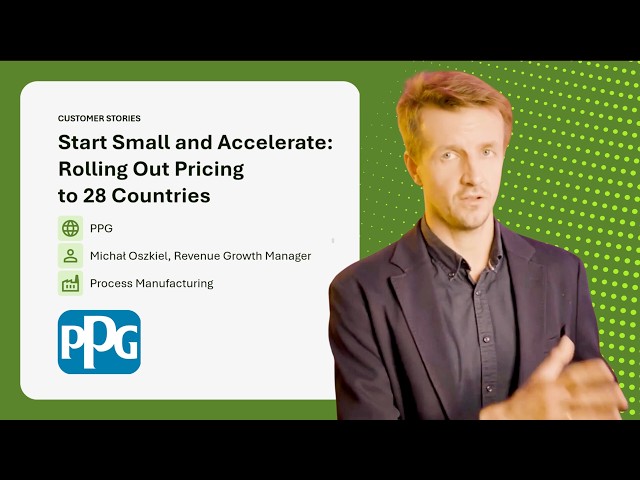 Start Small, Accelerate Fast: How PPG Is Transforming Pricing Across EMEA