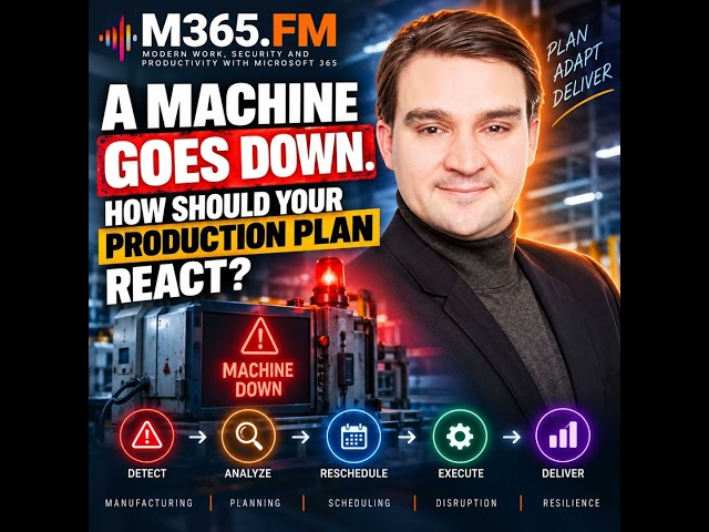 A Machine Goes Down. How Should Your Production Plan React?