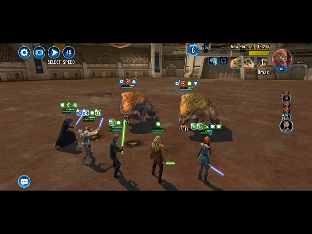 SWGOH Coliseum: Era of Myths & Legends - Dryax Tier 6