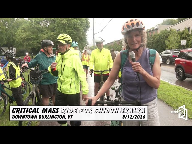 Critical Mass Ride for Shiloh Skalka
