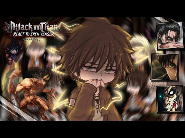 Aot PAST react to Eren Yeager |Gacha Club| part.1 | 🇧🇷🇺🇸 | Sakura Senseia