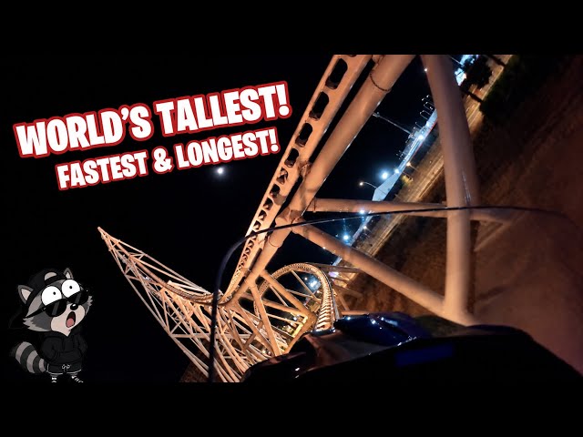 CRAZIEST Coaster in the WORLD?! 🚀 Falcon’s Flight NIGHT POV