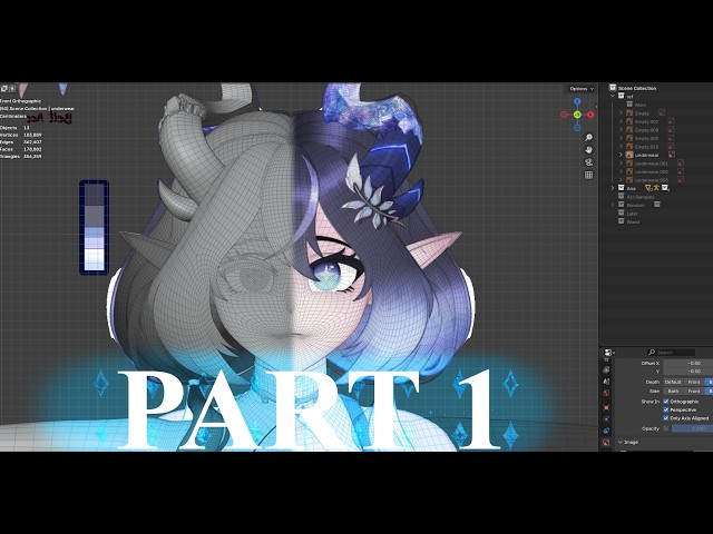 Vtuber Speed Modeling. PART 1