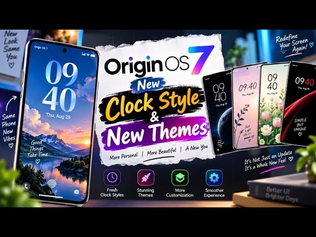 Origin OS 7: Complete Guide to New Personalization and Theme Styles || New Clocks & Wallpapers 🔥🔥