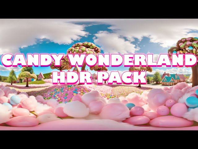 Candy Wonderland HDRI Pack – 8K Sweet Escapes for Unreal Engine and Unity Game Engine