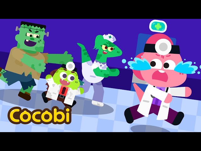 Zombie Attack at the Hospital!😱 + More Fun Songs for Kids | Cocobi