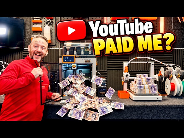How Much Does YouTube Pay a Small Channel? (My First Earnings!) 3D Printing money?