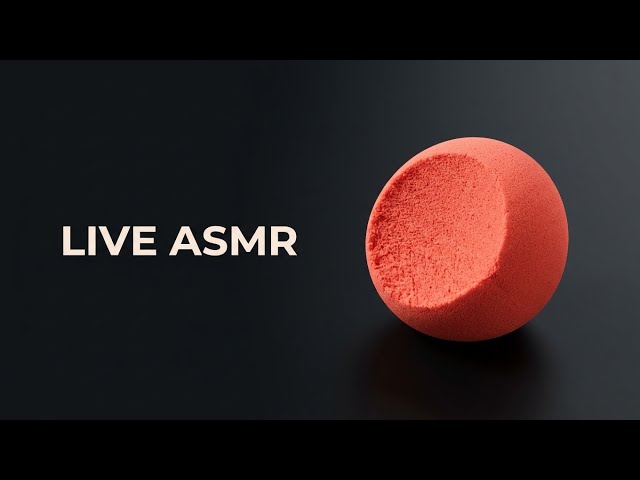 LIVE 🔴 Kinetic Sand Cutting - Sand Sound Asmr Sound Relaxing Video No Talking