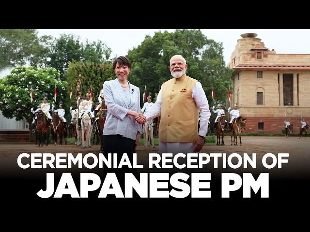 LIVE: PM Modi at ceremonial reception of Japanese PM Sanae Takaichi