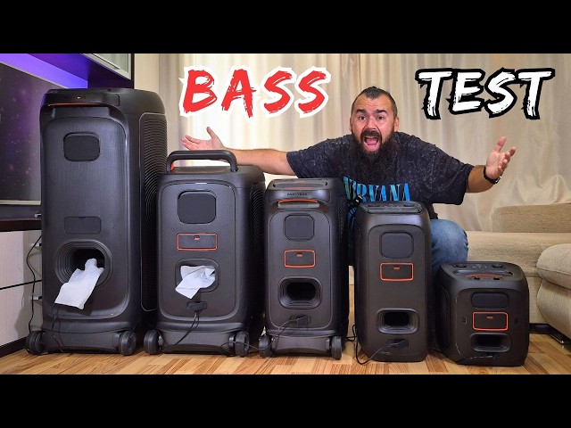 MEGA BASS Test with ALL JBL Partybox Speakers!