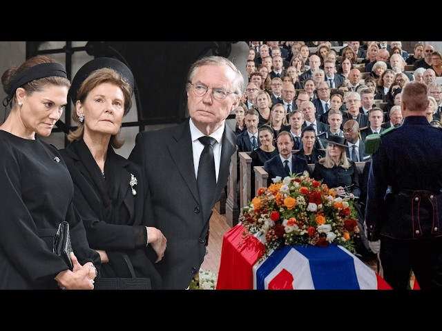 Royal guests arrive at Princess Astrid's funeral