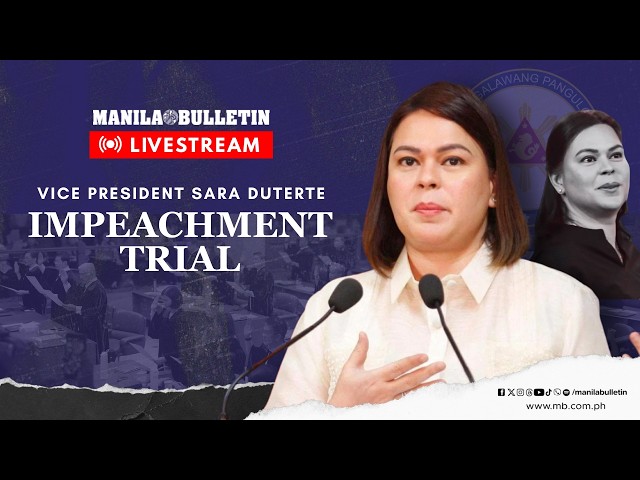 LIVE: Impeachment trial on VP Sara Duterte (Day 30) | Sept. 28