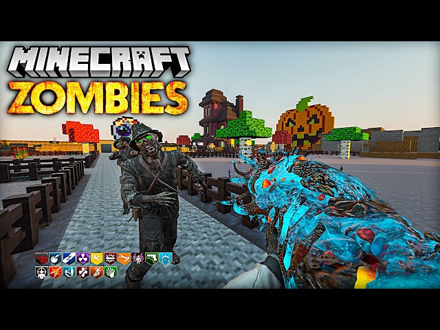 Can I Escape the Minecraft Halloween Zombies map?