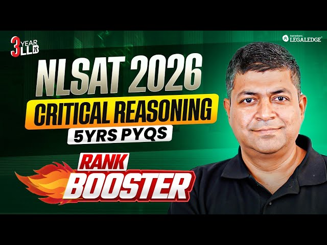 NLSAT 2026 | 4 years PYQs | Critical Reasoning | Rank booster