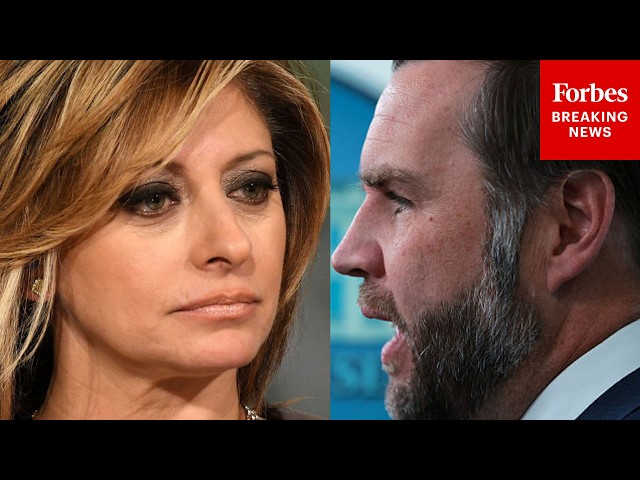 BREAKING NEWS: JD Vance Asked Point Blank If Maria Bartiromo Will Be New White House Press Secretary