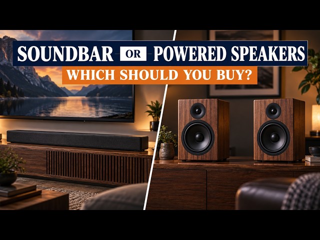 Soundbar vs Powered Speakers: Which Should You Buy for Your TV?