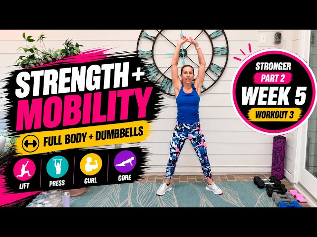 Strength & Mobility Workout at Home | Full Body Dumbbell Workout