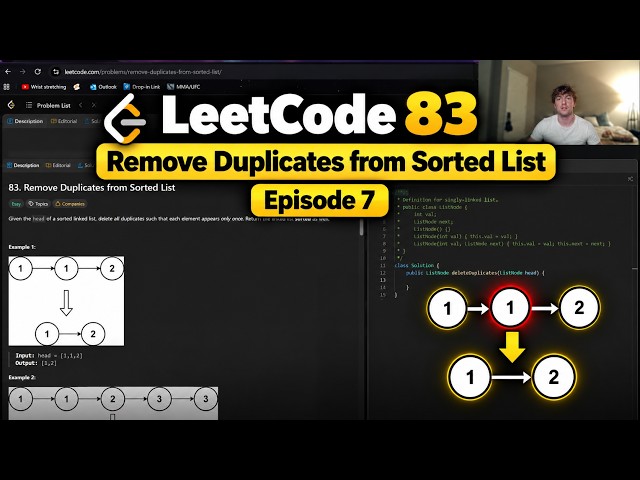 LeetCode #83 | Remove Duplicates from Sorted List (Easy)