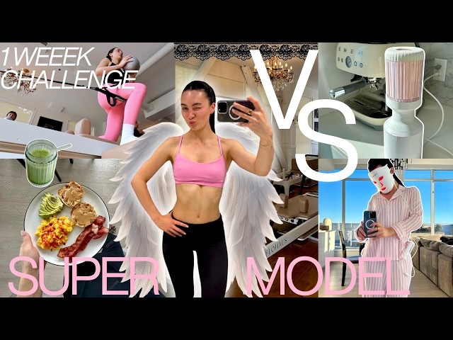 LIVING LIKE A VICTORIA'S SECRET ANGEL FOR 1 WEEK 🪽 diet, workouts + routines