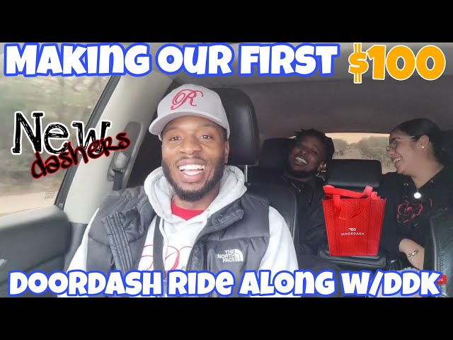 Teaching New Dashers How To DoorDash, We Earned Our 1st $100 DoorDashing |Tips and Tricks Ride Along