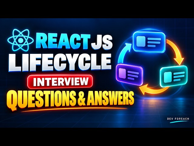 React JS Interview Questions: Component Lifecycle