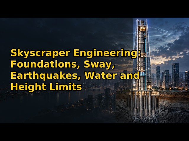 Skyscraper Engineering: Foundations, Sway, Earthquakes, Water and Height Limits