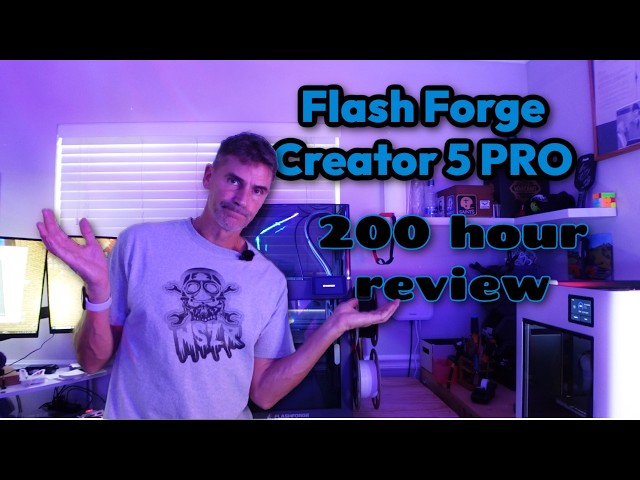 FlashForge Creator 5 Pro 200 Hour Review - It's not a Bad Printer, but is it Good?