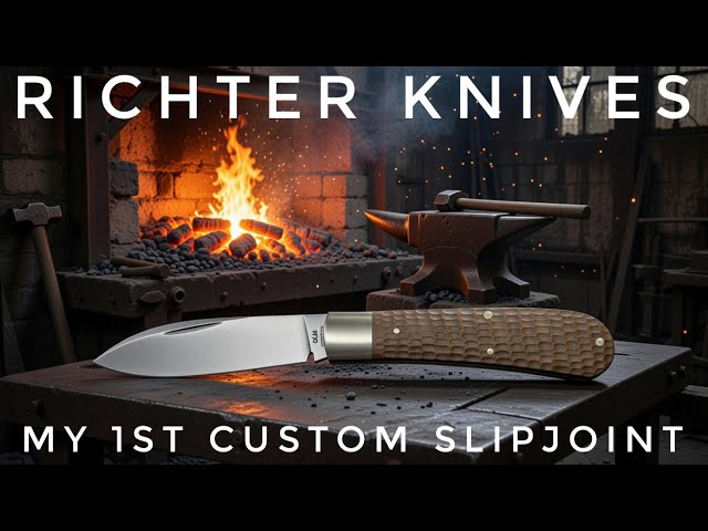 My 1st Custom Slipjoint & NEW SHOP BUILD!
